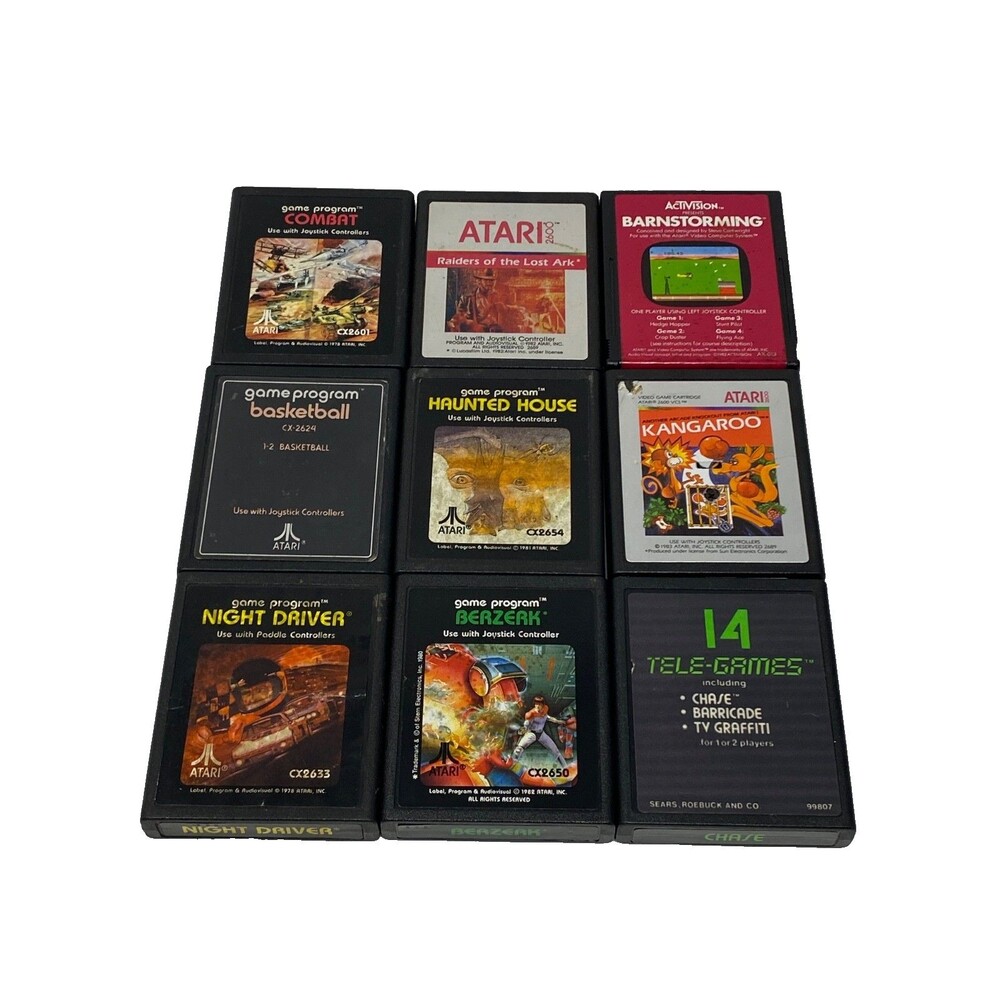 Lot of 9 Atari 2600 Game Cartridges #12